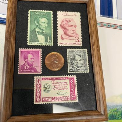 US Coin/Stamp Sets w/ Germany & Vietnam (ST-SS)