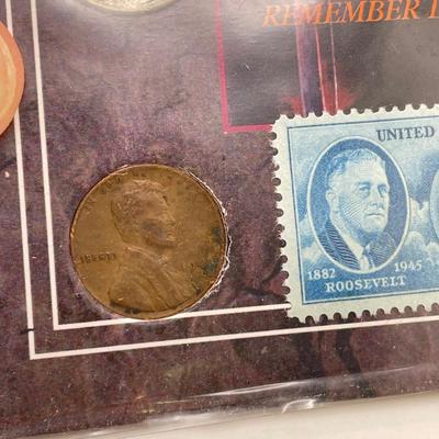 US Coin/Stamp Sets w/ Germany & Vietnam (ST-SS)