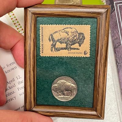 US Coin/Stamp Sets w/ Germany & Vietnam (ST-SS)