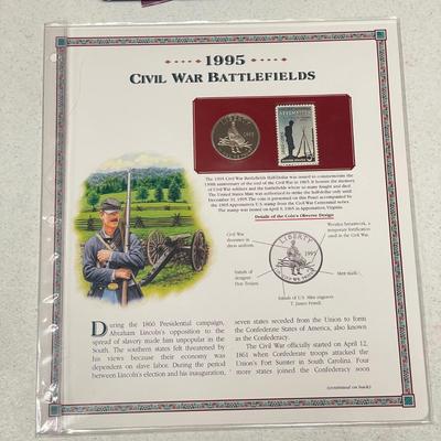 US Coin/Stamp Sets w/ Germany & Vietnam (ST-SS)