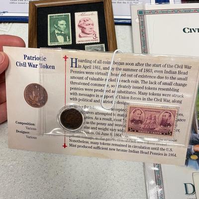 US Coin/Stamp Sets w/ Germany & Vietnam (ST-SS)