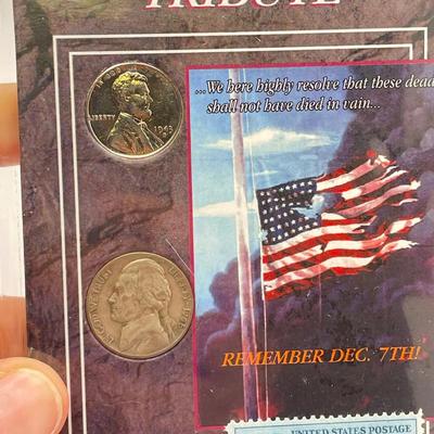 US Coin/Stamp Sets w/ Germany & Vietnam (ST-SS)