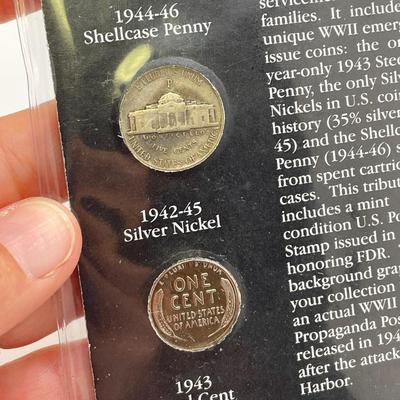 US Coin/Stamp Sets w/ Germany & Vietnam (ST-SS)