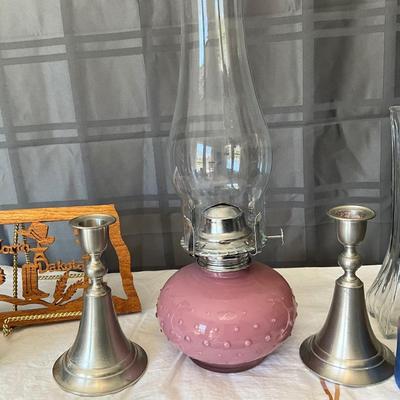 Variety Group,, Pewter Candle sticks, Oil burning Lateran, Japanese Stress Balls, plus