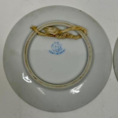 Vintage Pair of Japanese Bird Duck Wall Decor Plates