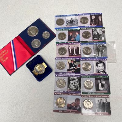 Bicentennial Proof Set with Kennedy Half Dollars and Money Clip (ST-SS)