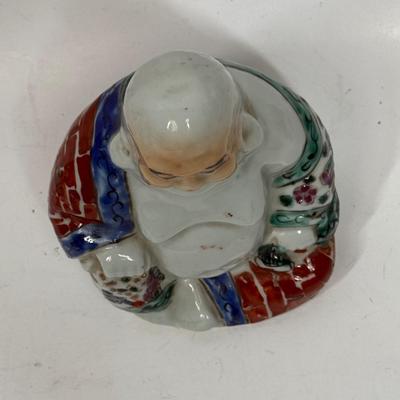 Vintage Chinese Porcelain Hotei Buddha of Happiness Figure