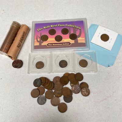Indian Head Penny Set & Wheat Pennies (ST-SS)