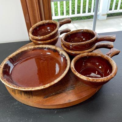 Hull Pottery Brown Drip