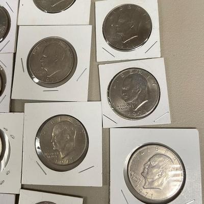 Large Lot of Eisenhower Dollar Coins (ST-SS)