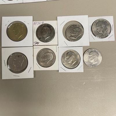 Large Lot of Eisenhower Dollar Coins (ST-SS)