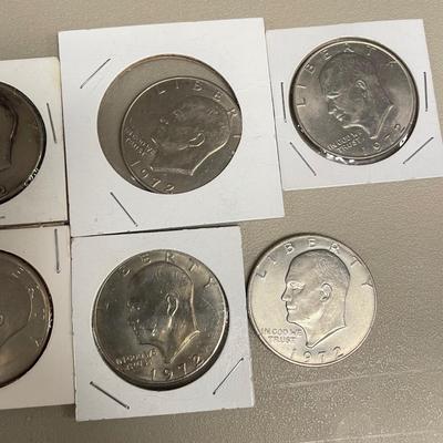 Large Lot of Eisenhower Dollar Coins (ST-SS)