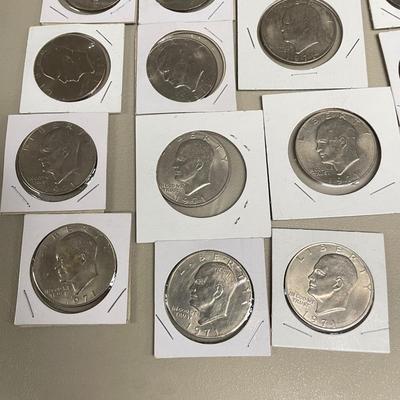 Large Lot of Eisenhower Dollar Coins (ST-SS)