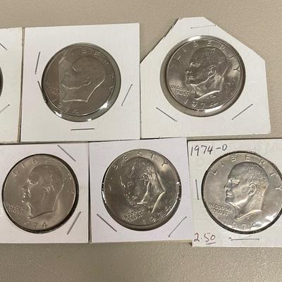 Large Lot of Eisenhower Dollar Coins (ST-SS)