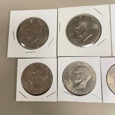 Large Lot of Eisenhower Dollar Coins (ST-SS)