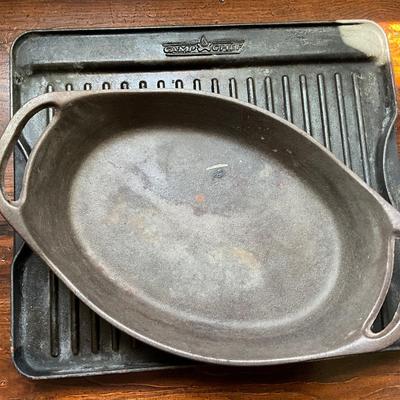Cast Iron Cooking 2qt Casserole and grill for Camping
