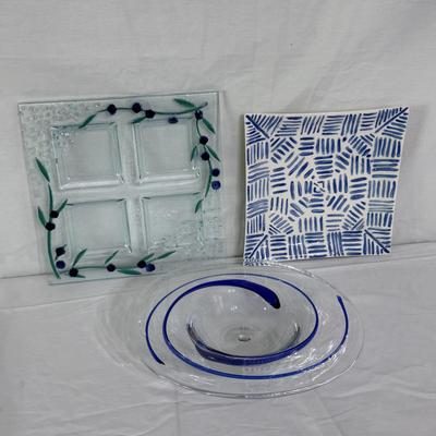 Unique Glass Platters (K-DZ)