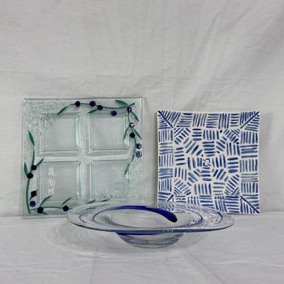 Unique Glass Platters (K-DZ)