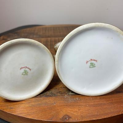 Antique Nippon Creamer and Sugar Bowl