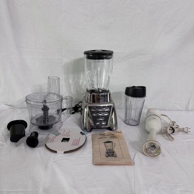 Oster Pro 1200 Versatile Power Blender, Braun Immersion Blender, and Accessories (K-DZ)