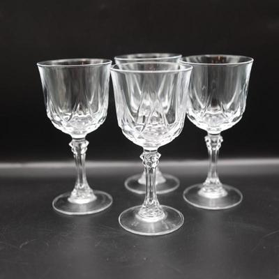 Crystal Wine Glasses - Set of 4