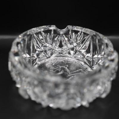 Bleikristall Crystal Ashtray Elk Jumping, Germany