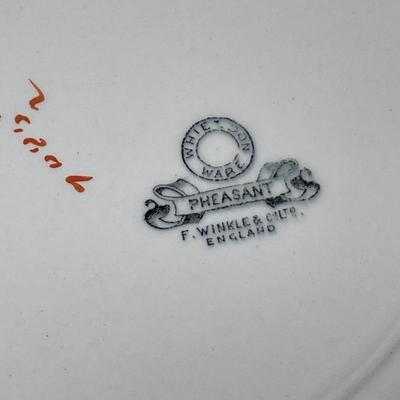 Pheasant pattern plates