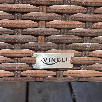 VINGLI Wicker Outdoor Loveseat (Y-DZ)