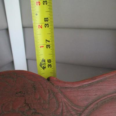 Ornate Antique Rocking Chair With Etched Back #1 (FP)