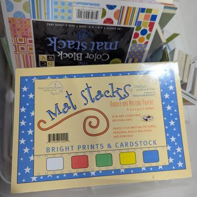 Several Color Block Mat Stacks Border & Matting Papers Cardstock #2 (SR)