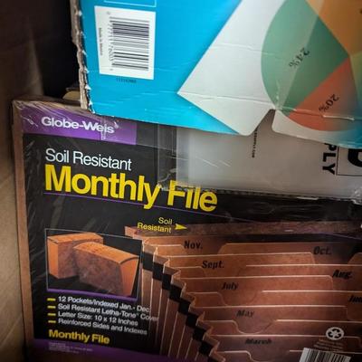 Array Of Home/Office Supplies Stickies Mailers Binders (SR)