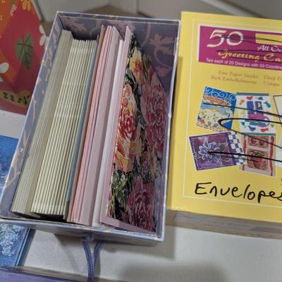 Assortment Of Memo Pads Boxes Greeting Cards (SR)