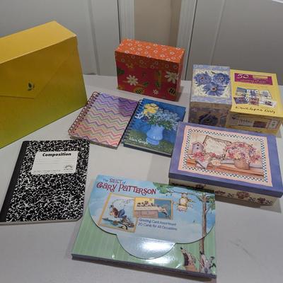 Assortment Of Memo Pads Boxes Greeting Cards (SR)