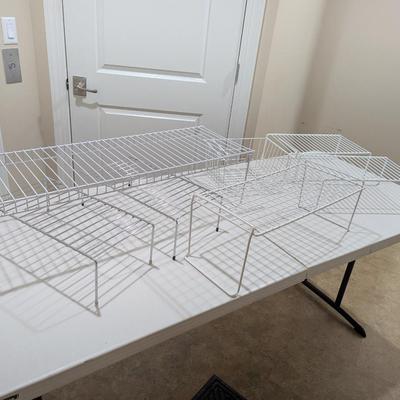 Home White Wire Cabinet Helper Shelves (SR)