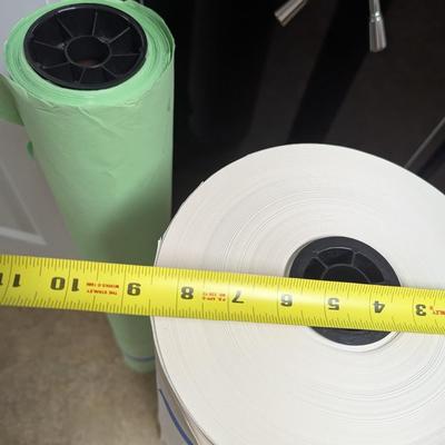 Rolls Of White Green & Brown Crafting Paper (SR)