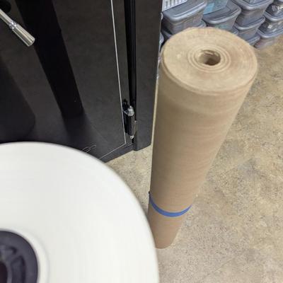 Rolls Of White Green & Brown Crafting Paper (SR)