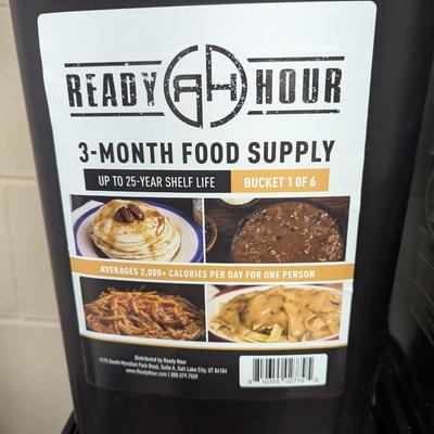 6 Buckets Of Ready Hour 3-Month Food Supply #1 (SR)