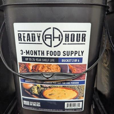 6 Buckets Of Ready Hour 3-Month Food Supply #4 (SR)