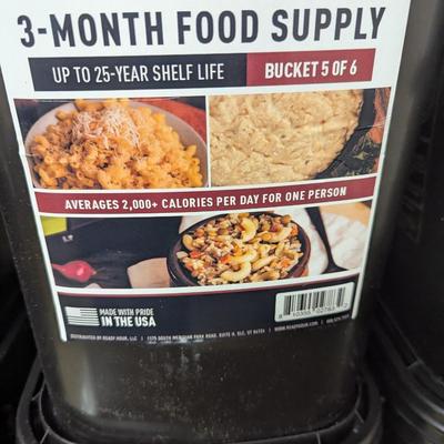 6 Buckets Of Ready Hour 3-Month Food Supply #4 (SR)
