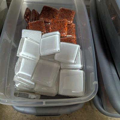 4 Bins Of 1" & 2" Crafting & Self Help Tiles #2 (SR)