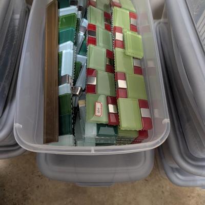4 Bins Of 1" & 2" Crafting & Self Help Tiles #3 (SR)
