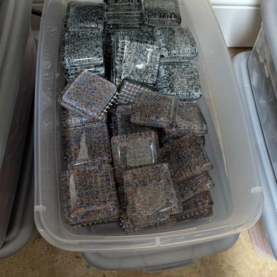 4 Bins Of 4 1/2" & 2" Crafting & Self Help Tiles #4 (SR)