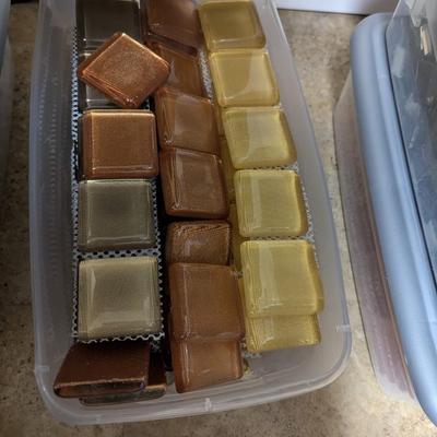 4 Bins Of 4 1/2" & 2" Crafting & Self Help Tiles #4 (SR)