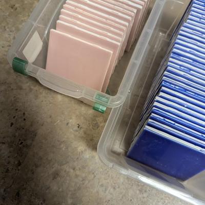 4 Bins Of 4 1/4" Crafting & Self Help Tiles #5 (SR)