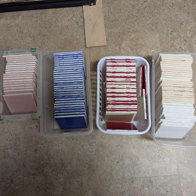 4 Bins Of 4 1/4" Crafting & Self Help Tiles #5 (SR)