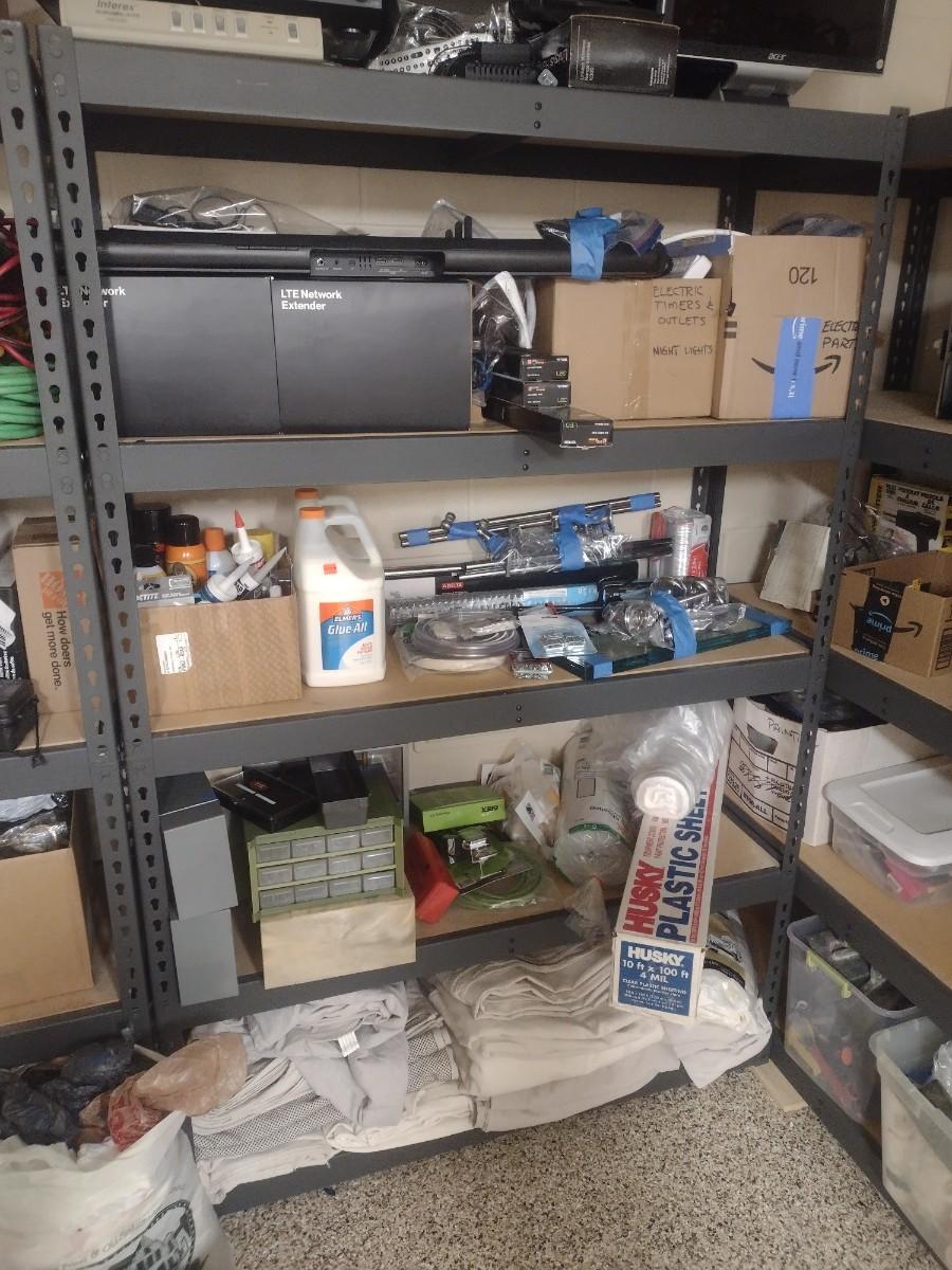 Picture of Metal Adjustable Shelving Unit Choice D (See Note Below) | EstateSales.org