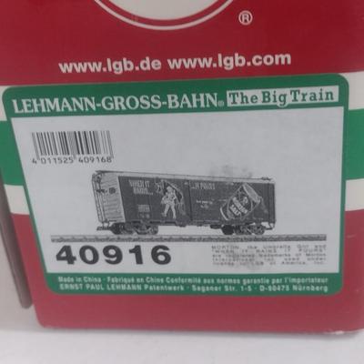Lehmann-Gross-Bahn Morton Salt Box Car 40916 (#8)