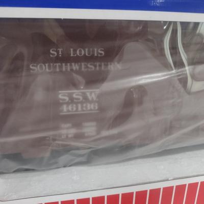 USA Trains 1:29 St Louis Southwestern Blue Streak Express Cotton Belt Route 40' Box Car R19236A with Box (#12)