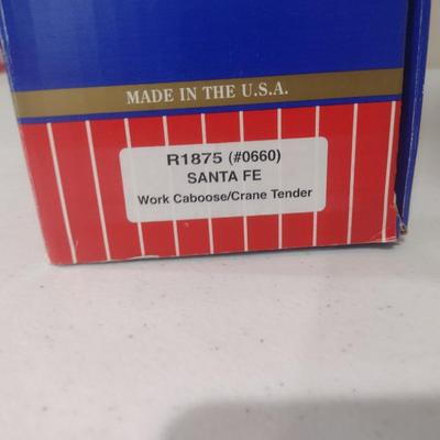 USA Trains 1:29 Scale Santa Fe Work Caboose Crane Tender R1875 with Box (#23)