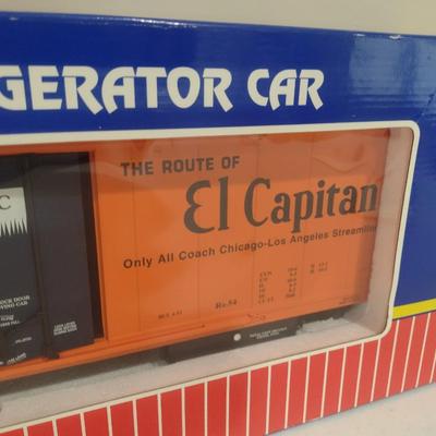 USA Trains 1:29 Scale Santa Fe Route of 'El Capitan' Refrigerator Car R16700 with Box (#28)